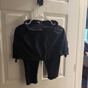 SPANX Black Skirted Capri Leggings